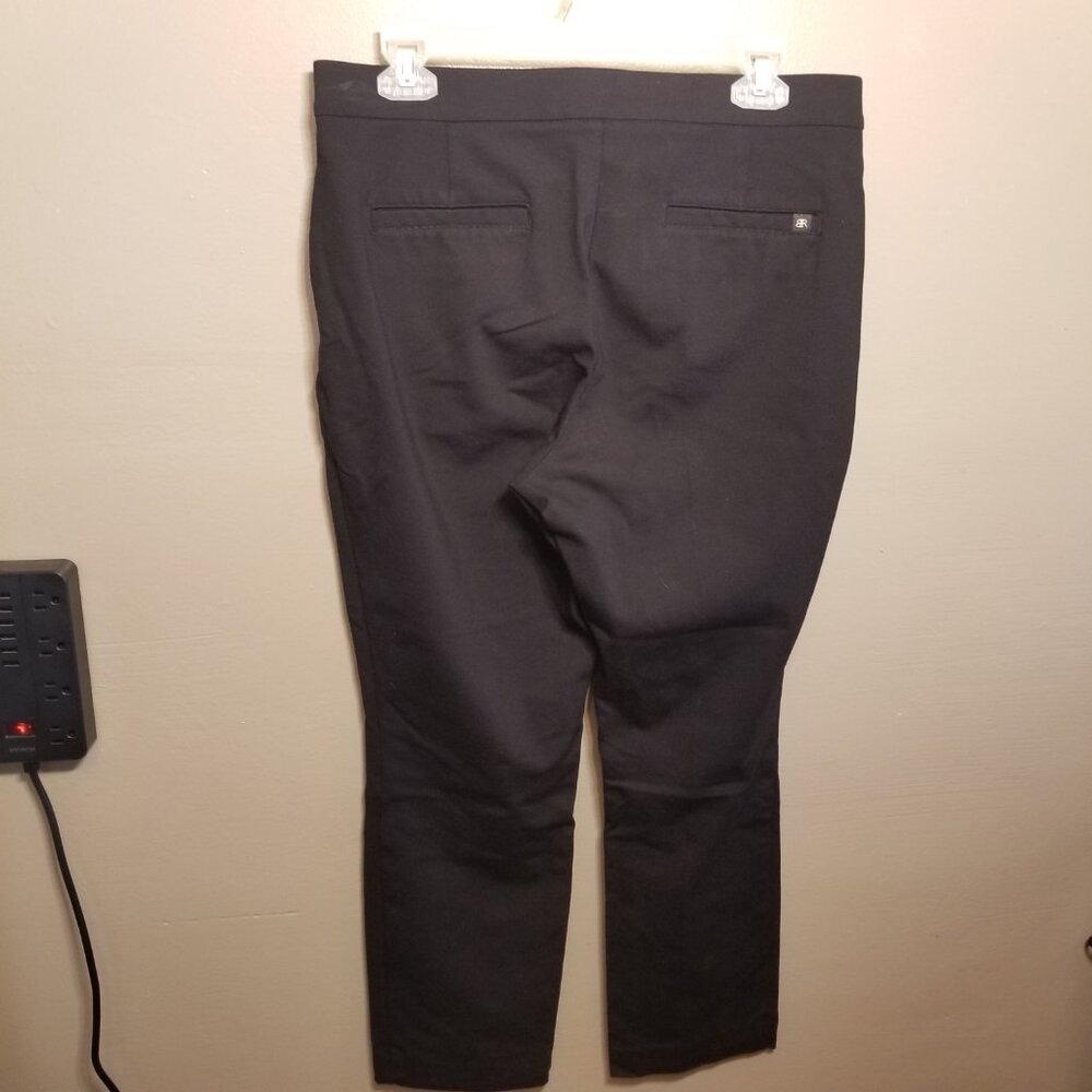 Banana Republic Black Straight Leg Trousers, Size 10 - Picture 4 of 7